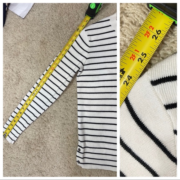 Club Monaco cotton/cashmere striped sweater - Picture 7 of 7